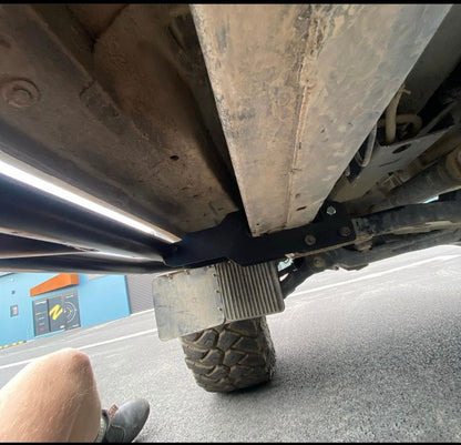 Rock slider, sidesteps, scrub bars