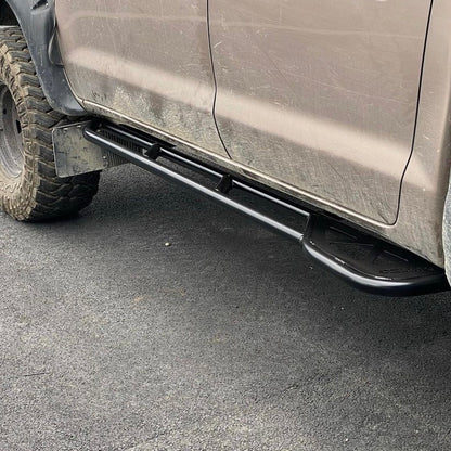 Rock slider, sidesteps, scrub bars