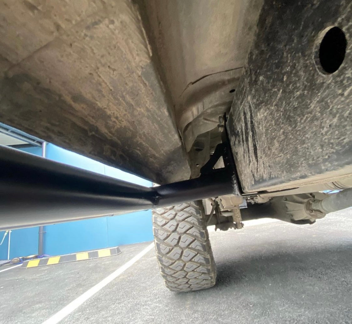 Rock slider, sidesteps, scrub bars