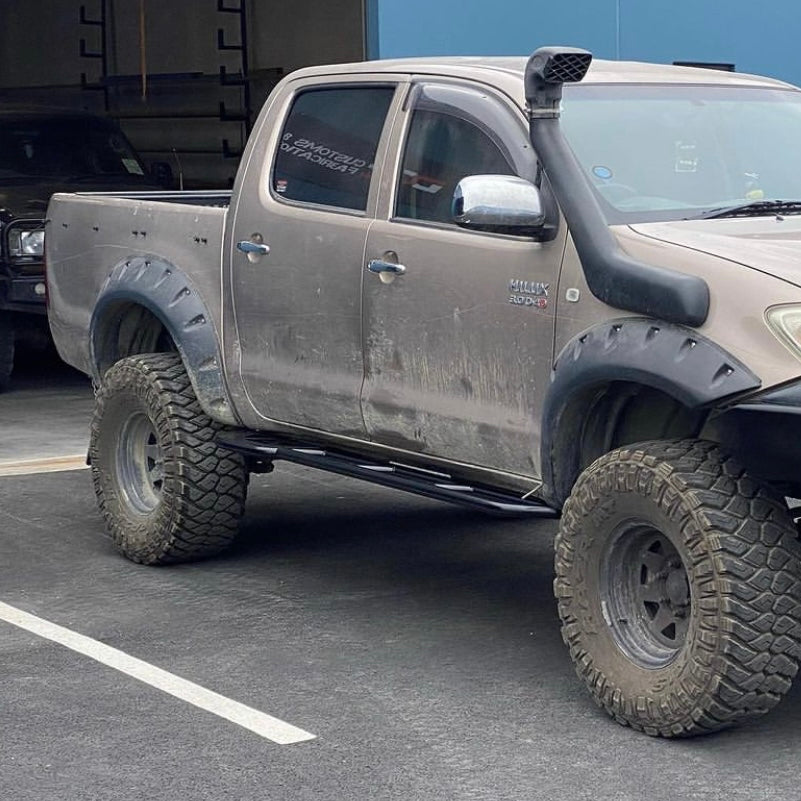 Rock slider, sidesteps, scrub bars