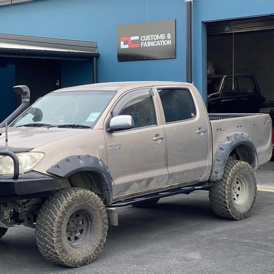 Rock slider, sidesteps, scrub bars
